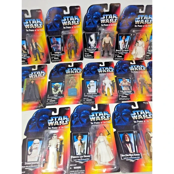 Lot of 14 - 1995 Star Wars The Power of the Force Red Card Action Figure Kenner - Picture 3 of 8